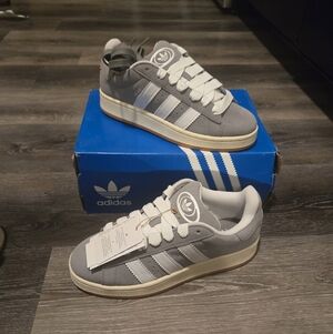 Adidas Campus 00s Grey White Suede HQ8707 Sneakers Men’s 7.5 / Women’s 9 NWT